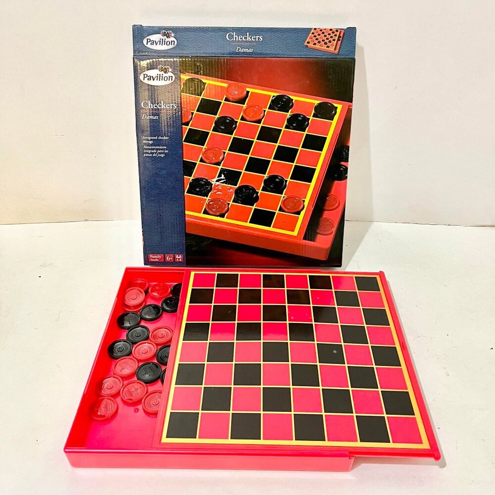 Pavilion Checkers Board Game Preowned Great Condition
